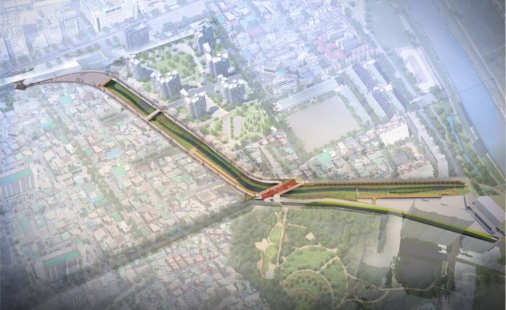 인창천 생태하천 복원사업 구역. (사진=구리시 제공) photo@newsis.com *재판매 및 DB 금지