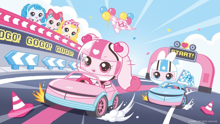 [서울=뉴시스] 현대자동차가 인기 애니메이션 '캐치! 티니핑'을 제작한 SAMG엔터와 손을 잡고 대규모 유스 마케팅에 나선다. (사진=현대차 제공) 2025.04.08 photo@newsis.com *재판매 및 DB 금지