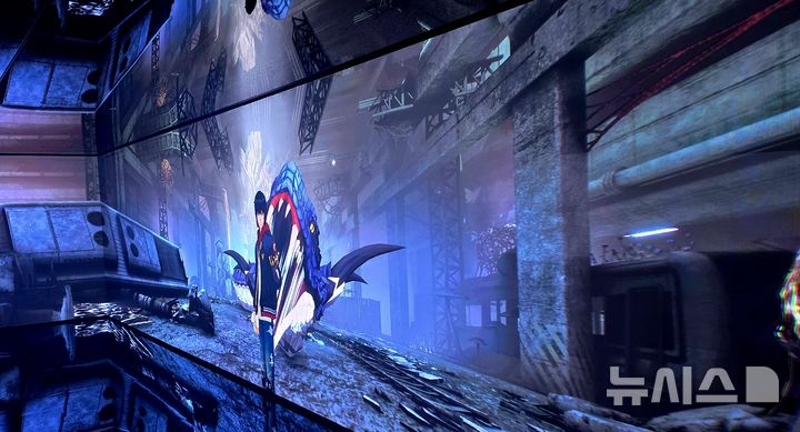 [서울=뉴시스]오동현 기자 = 서울 구로구 지-타워 3층에 위치한 넷마블게임박물관 입구.