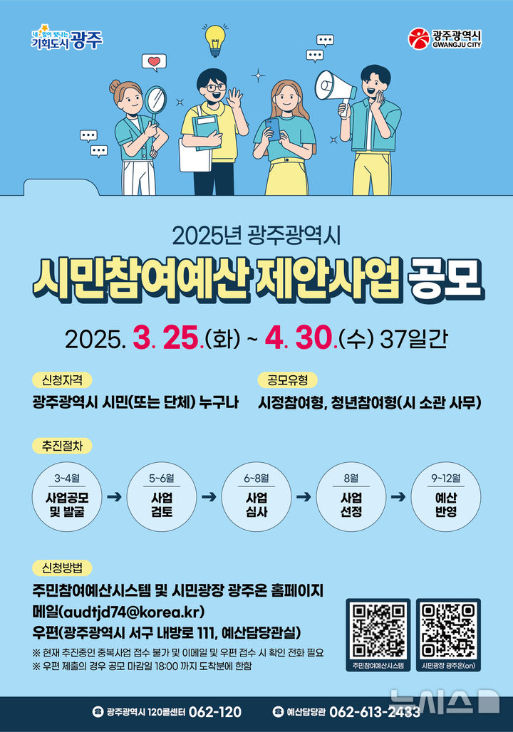 [광주=뉴시스] 광주시, 시민참여예산 공모사업. (사진=광주시청 제공). photo@newsis.com *재판매 및 DB 금지