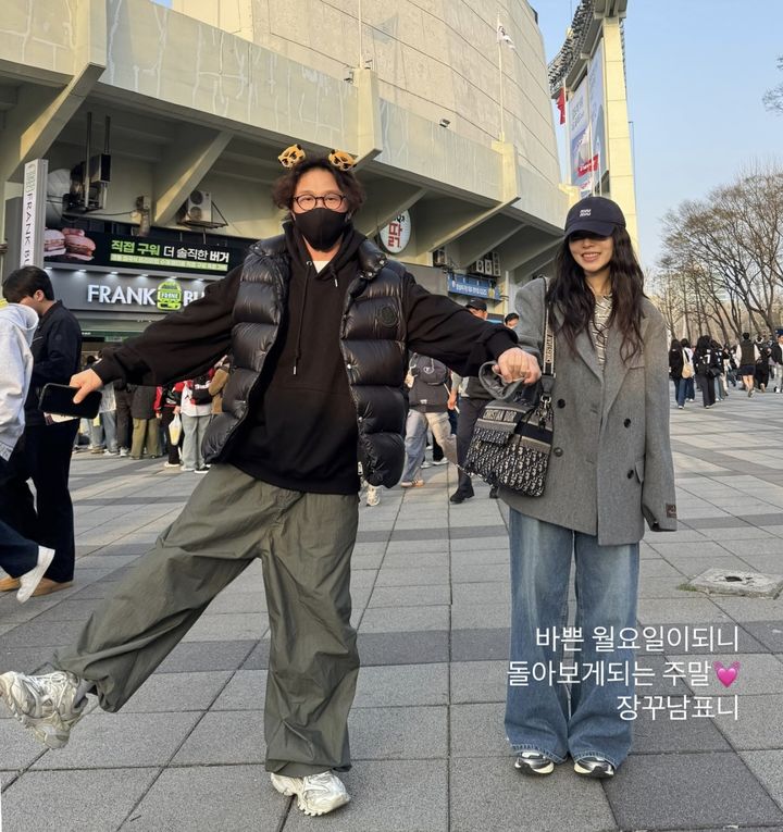 [서울=뉴시스] 박성광(왼쪽), 이솔이. (사진=이솔이 인스타그램 캡처) 2025.04.09. photo@newsis.com *재판매 및 DB 금지