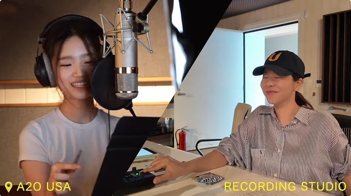 [서울=뉴시스] 그룹 소녀시대 써니가 삼촌인 이수만 프로듀서가 설립한 A2O엔터테인먼트의 프로듀서로 나선 근황이 공개됐다. (사진= A2O엔터테인먼트 유튜브 영상 캡처) 2025.04.09 photo@newsis.com *재판매 및 DB 금지