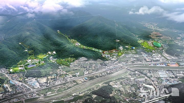 [동두천=뉴시스] 소요산 확대개발 사업 조감도. (사진=동두천시 제공) 2025.04.09 photo@newsis.com