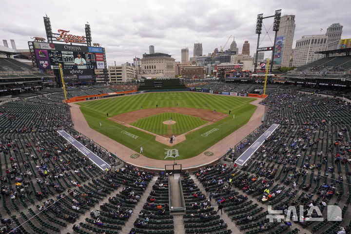 [디트로이트=AP/뉴시스] 메이저리그 디트로이트 타이거스의 홈구장인 코메리카 파크. 2022.09.30.