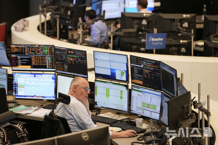 [AP/뉴시스] 독일 프랑크푸르트 주식시장