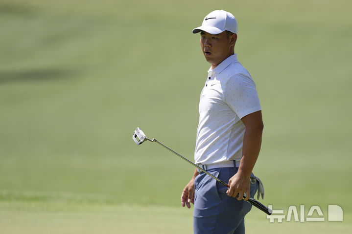 [오거스타=AP/뉴시스] 미국프로골프(PGA) 투어 마스터스 토너먼트에 출전한 김주형. 2025.04.10.
