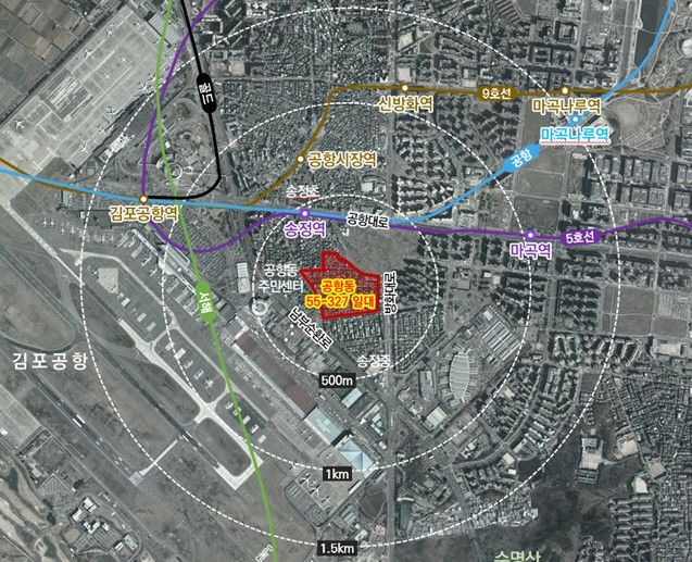 [서울=뉴시스] 공항동 55-327 위치도. 2025.04.11 (사진 제공=서울시) photo@newsis.com *재판매 및 DB 금지