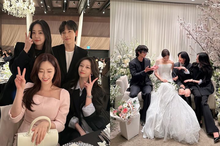 [서울=뉴시스] 지연, 은정, 임시완, 이주연(왼쪽)·유승호, 효민, 전효성, 지연 (사진=인스타그램 캡처) 2025.04.11. photo@newsis.com *재판매 및 DB 금지