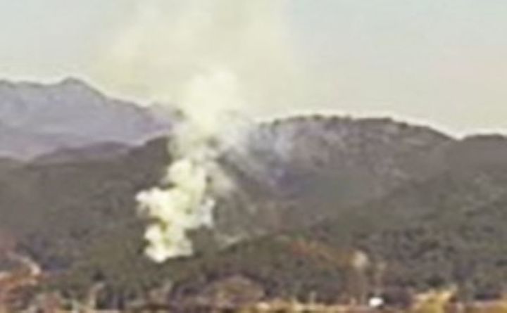 [양구=뉴시스] 11일 산림당국은 이날 오전 9시 54분경 강원 양구군 양구읍 동수리 337-1 일원에서 산불이 발생했으나, 26분만에 주불 진화 완료됐다 고 밝혔다. 산림청 제공. *재판매 및 DB 금지