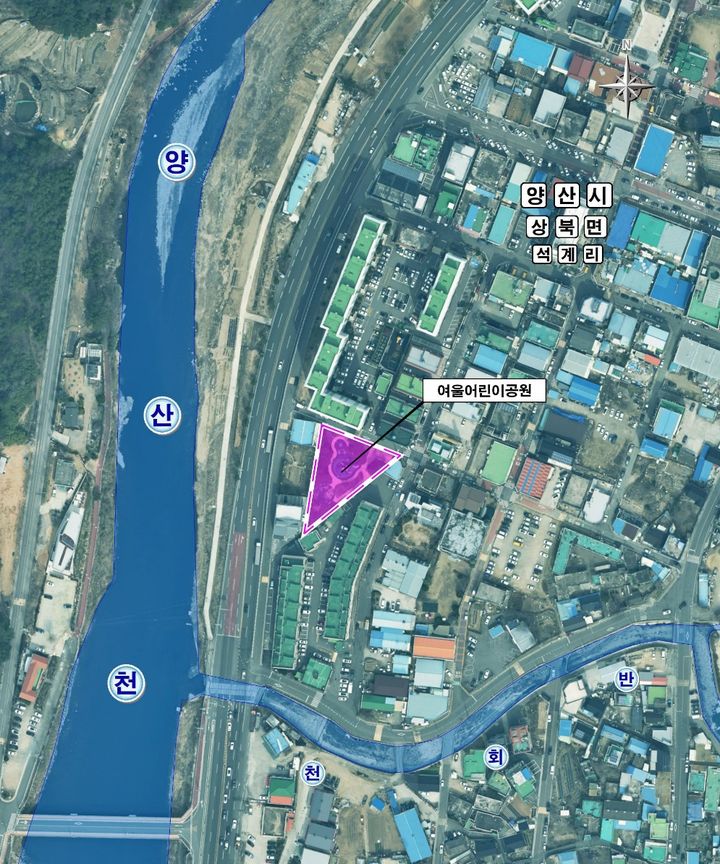 [양산=뉴시스] 석계1지구 사업대상지 위치도. (사진=양산시 제공) 2025.04.11. photo@newsis.com *재판매 및 DB 금지