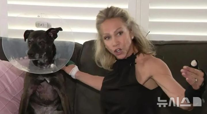 [서울=뉴시스] 산책 중 악어에 물린 반려견을 구하기 위해 맨손으로 악어와 사투를 벌인 여성의 사연이 전해졌다. (사진=FOX13 캡처)