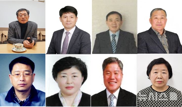 [완주=뉴시스] 완주군, 올해의 완주군민대상 수상자(가나다순) 왼쪽 위부터 국원호-권승환-김경회-김광식-송행택-이정숙-장상순-최금채. *재판매 및 DB 금지