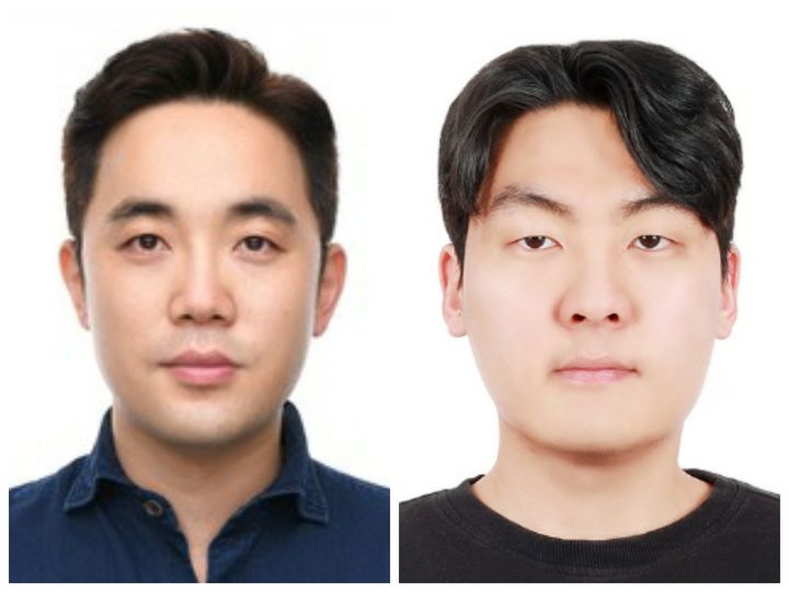 [대전=뉴시스] 왼쪽부터 국립한밭대 조훈휘 교수와 홍현빈 석사과정생. (사진=국립한밭대 제공) *재판매 및 DB 금지