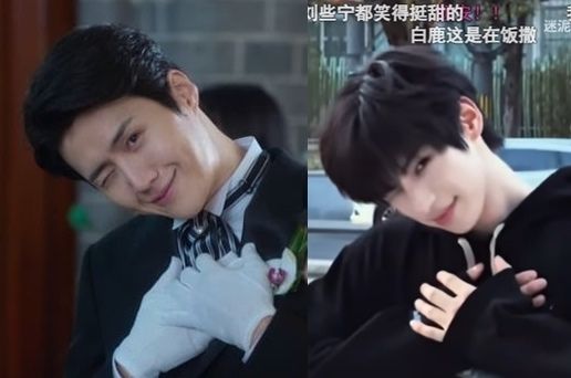 [서울=뉴시스] 11일(현지 시간) 중화망, 스타라이트 등 현지 매체에 따르면 중국 사회관계망서비스(SNS)에는 한국 배우 김선호가 '폭싹 속았수다'에서 보여준 행동과 표정을 따라하는 챌린지 영상이 유행하고 있다. (사진= 왼쪽 김선호 넷플릭스, 오른쪽 왕이스핀 갈무리 ) 2025.04.11. photo@newsis.com *재판매 및 DB 금지