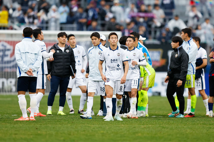 [김천=뉴시스] 김천상무 선수들. (사진=김천상무 제공) 2025.04.23 photo@newsis.com *재판매 및 DB 금지