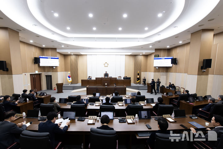 [김포=뉴시스] 정일형 기자 = 김포시의회 본회의 전경. (사진은 김포시의회 제공)