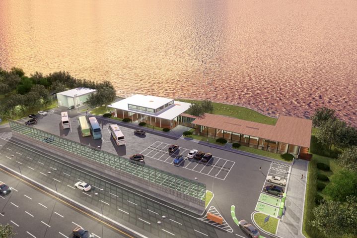 [서울=뉴시스] 사진은 전기차 충전시설, 스마트 조명, 휴식공간을 갖춘 스마트 복합쉼터 조감도. 2025.04.14. (사진=국토교통부 제공) photo@newsis.com *재판매 및 DB 금지