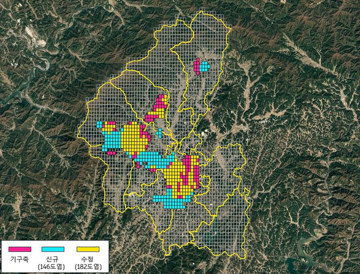  [영주=뉴시스] 영주시 고정밀 전자지도 2025년 인덱스. 2025.04.14. (사진=영주시 제공) photo@newsis.com *재판매 및 DB 금지