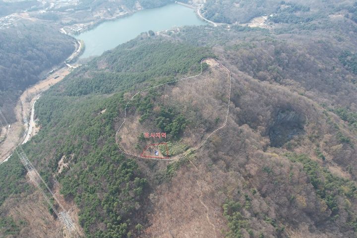 김제 금구산성 시굴조사 조사지역(사진=김제시 제공) *재판매 및 DB 금지
