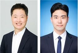 한양대 유기나노공학과 한태희 교수 연구팀이 폐플라스틱을 고결정성 인조흑연으로 전환하는 기술을 개발했다. 사진은 한태희 교수(왼쪽), 정우재 석박통합과정생. (사진=한양대 제공) *재판매 및 DB 금지