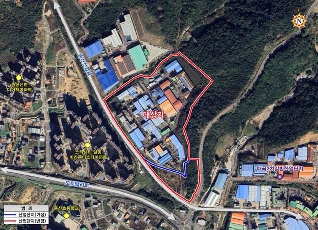 [울산=뉴시스] 울산시는 부족한 산업용지 확보를 위해 중산일반산업단지 주변의 미활용 토지를 개발한다고 15일 밝혔다. (사진= 울산시 제공) 2025.04.15.photo@newsis.com *재판매 및 DB 금지
