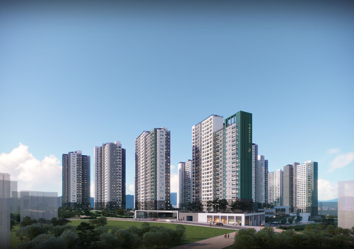 동탄 포레파크 자연앤 푸르지오 주경 투시도. (사진=대우건설 제공) *재판매 및 DB 금지