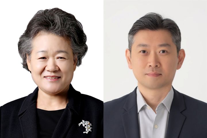(왼쪽부터) 박춘희 대명소노그룹 명예회장, 서준혁 대명소노그룹 회장.(사진=대명소노 제공) *재판매 및 DB 금지