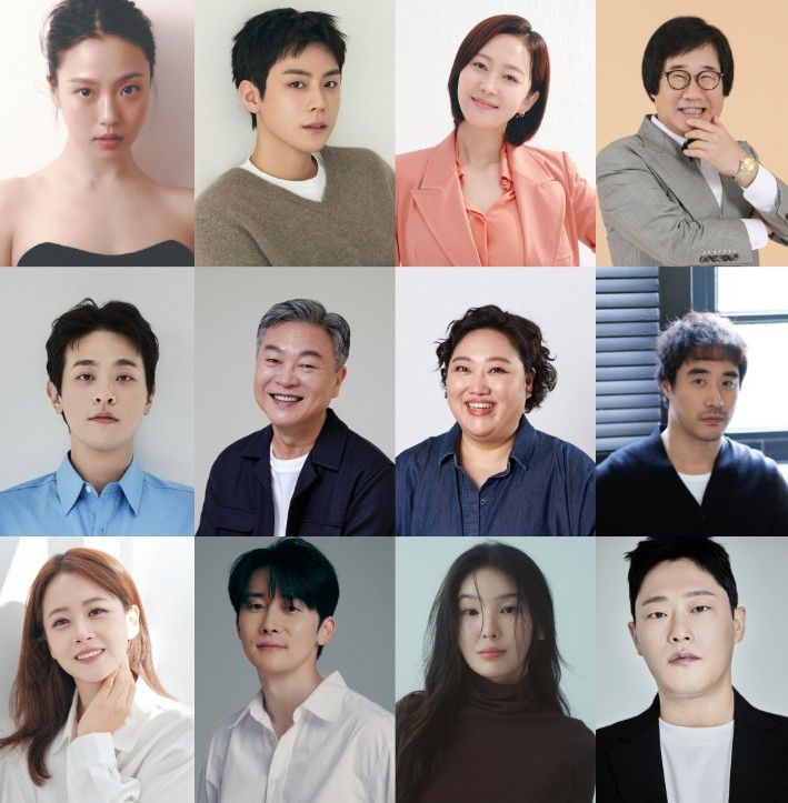 [서울=뉴시스] 오디오북 '첫 여름, 완주'에 참여한 배우들 모습. (왼쪽 위부터)고민시, 김도훈, 염정아, 최양락, 박정민, 김의성, 박준면, 배성우, 류현경, 김준한, 주인영, 임성재 배우.(사진=무제 제공) 2025.04.16. photo@newsis.com *재판매 및 DB 금지