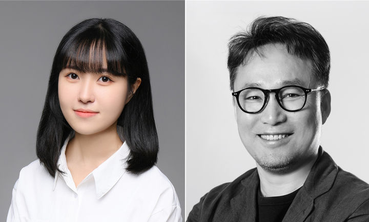 서울시립대 디자인전문대학원 박신영 학생이 한국디자인리서치학회에서 우수논문상을 수상했다. 사진은 박신영 석사과정생(왼쪽(주저자), 김병수 교수(교신저자). (사진=서울시립대 제공) *재판매 및 DB 금지