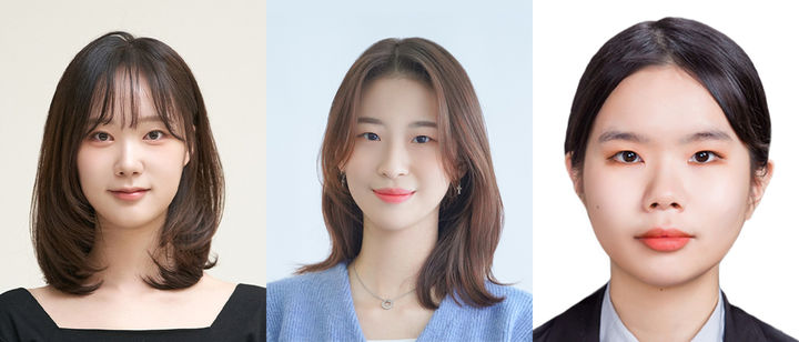 심화과정 연구책임자로 선정된 김은하 석사과정(왼쪽 첫 번째), 유민선 석사과정(왼쪽 두 번째), 권가연 석사과정. (사진=동국대 제공) *재판매 및 DB 금지