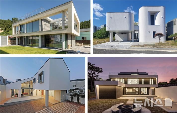 [창원=뉴시스] 경남도 '2024년 우수주택'으로 선정된 4개 단독주택. (자료=경남도 제공) 2025.04.17. photo@newsis.com