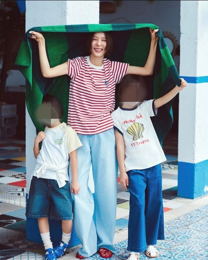 [서울=뉴시스] 김나영과 김나영의 자녀들. (사진=김나영 인스타그램 캡처) 2025.04.17. photo@newsis.com *재판매 및 DB 금지