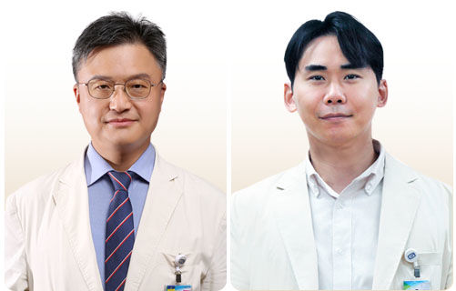 [대전=뉴시스] 대전성모병원 지종훈(왼쪽) 교수와 김보성(오른쪽) 교수.(사진=대전성모병원 제공) 2025.04.17. photo@newsis.com *재판매 및 DB 금지