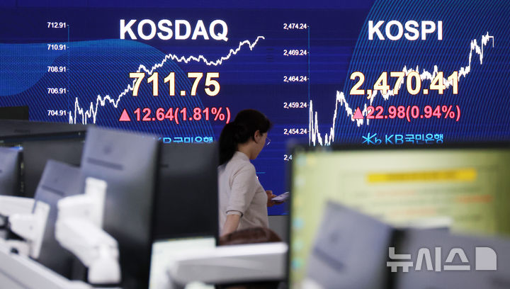 [서울=뉴시스] 미국 주가, 국채, 달러화 가치가 동시에 하락하는 '트리플 약세' 현상이 두드러진 가운데 아시아 증시도 혼조세를 보였다. 