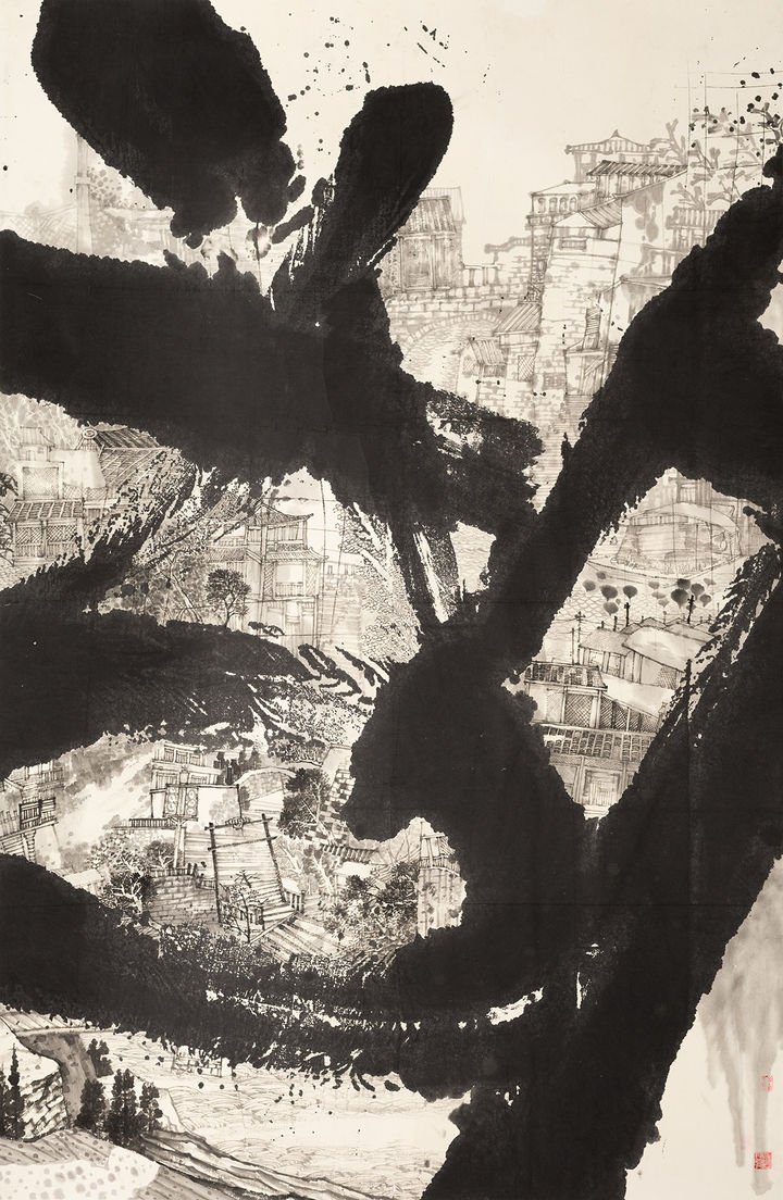 [대전=뉴시스] 이금 작가 작품 '상하이2'. (사진=목원대 제공) *재판매 및 DB 금지