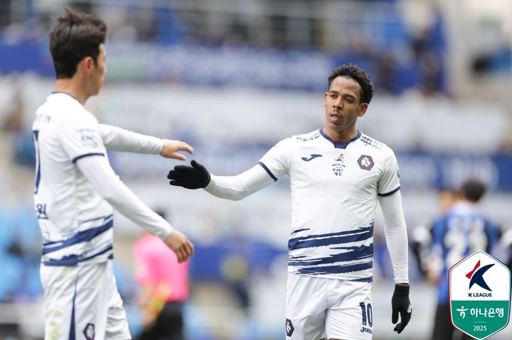 [서울=뉴시스] 프로축구 K리그2 충북청주FC의 페드로. (사진=한국프로축구연맹 제공) *재판매 및 DB 금지