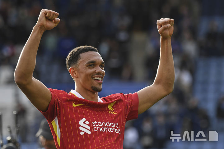 [레스터=AP/뉴시스]알렉산더아널드, 레알 마드리드행 유력. 2025.04.20.