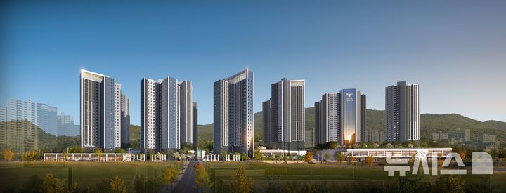 [서울=뉴시스] 부산 가야4구역 주택재개발정비사업 투시도.