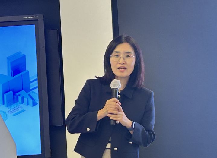 한국IBM 최고기술책임자(CTO) 이지은 전무가 21일 서울 여의도 오피스에서 열린 기자간담회에서 발표하고 있다.(사진=송혜리 기자) *재판매 및 DB 금지