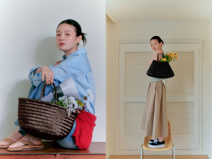 [서울=뉴시스] 무신사에서 올해 여름 시즌을 맞아 '위빙백(weaving bag)'이 대표 인기 아이템으로 부상했다고 22일 밝혔다. (사진=무신사 제공) *재판매 및 DB 금지