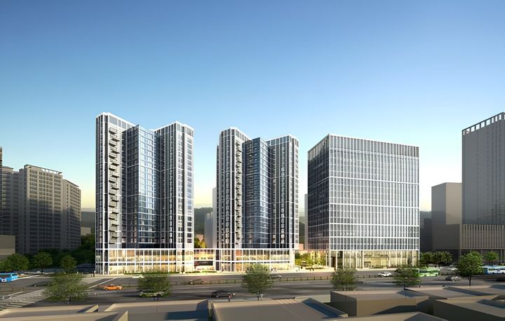 [서울=뉴시스] 서대문역(돈의문2구역) 도시정비형 재개발사업 조감도 (사진=HL디앤아이한라 제공) 2025.04.22. photo@newsis.com *재판매 및 DB 금지