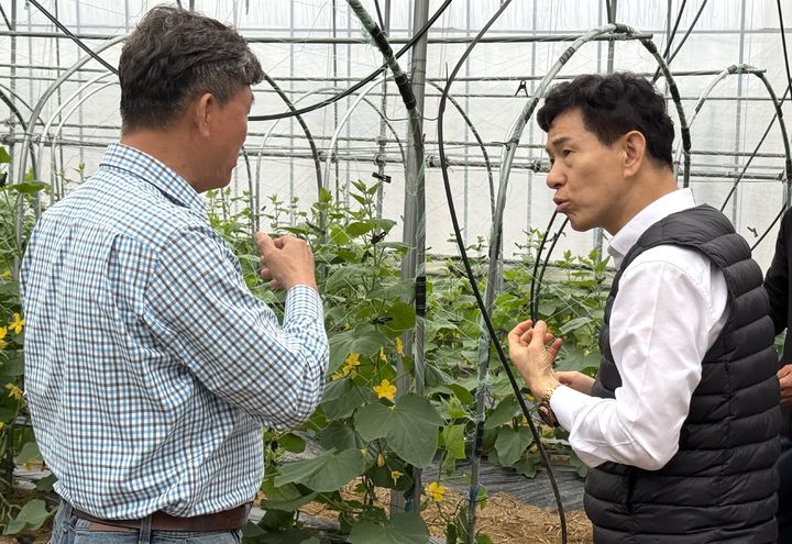 여과액비 활용 현장방문 모습. *재판매 및 DB 금지