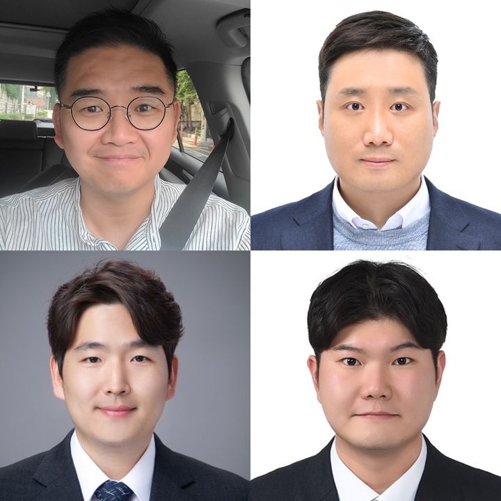 [서울=뉴시스] 1분기 야구기자상 수상자. 사진 왼쪽 상단부터 시계 방향으로 손찬익 OSEN 기자, 이종서 스포츠조선 기자, 박연준 스포츠서울 기자, 배재흥 스포츠경항 기자. (사진 = 한국야구기자회 제공) *재판매 및 DB 금지