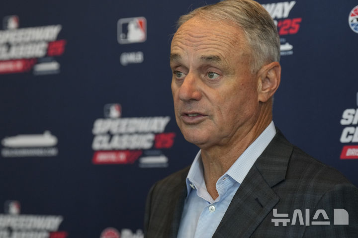 [내슈빌=AP/뉴시스] 롭 맨프레드 메이저리그(MLB) 커미셔너. 2025.04.23