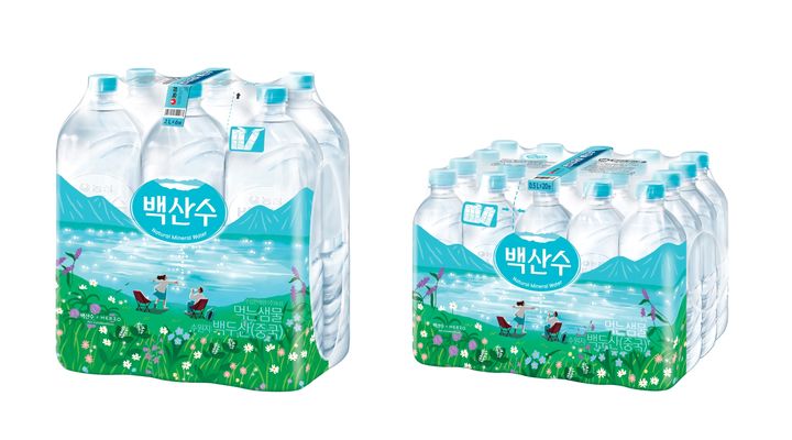 [서울=뉴시스] 농심 백산수 아트 패키지 이미지. (사진=농심) 2025.04.24.photo@newsis.com *재판매 및 DB 금지