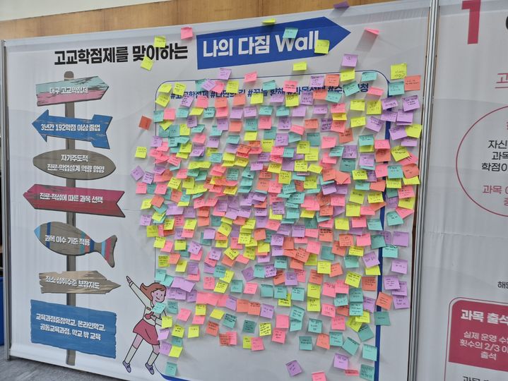 [대구=뉴시스] 2024년 고교학점제 박람회 모습 (사진=대구교육청 제공) photo@newsis.com *재판매 및 DB 금지