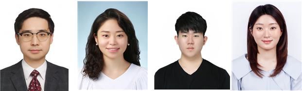 경희대 의과대학 연동건 교수(왼쪽 첫 번째), 황지영 연구교수(왼쪽 두 번째), 손예준 연구원(왼쪽 세 번째), 이수지 학생. (사진=경희대 제공) *재판매 및 DB 금지
