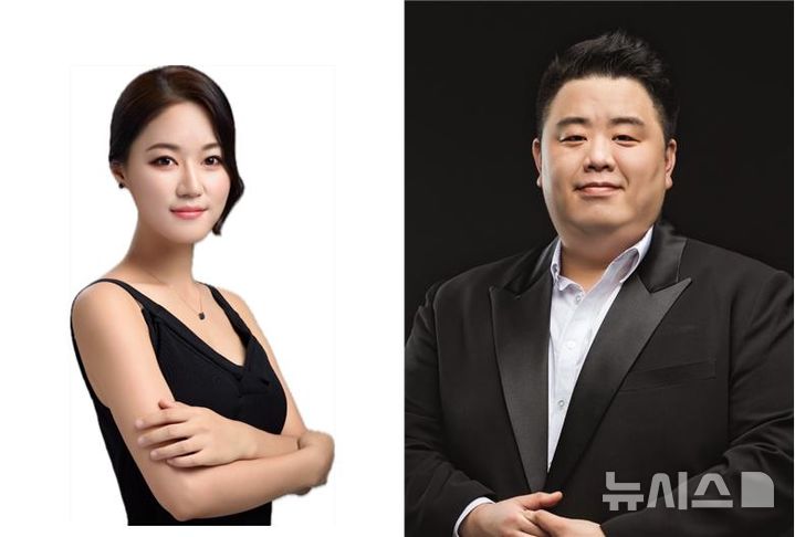 [창원=뉴시스]경남오페라단 오페라 ‘논개’ 출연진 공개오디션에서 논개 역으로 선발된 소프라노 이수진(왼쪽)과 왜장 역으로 뽑힌 베이스 황동남.(사진=경남오페라단 제공) 2025.04.24. photo@newsis.com