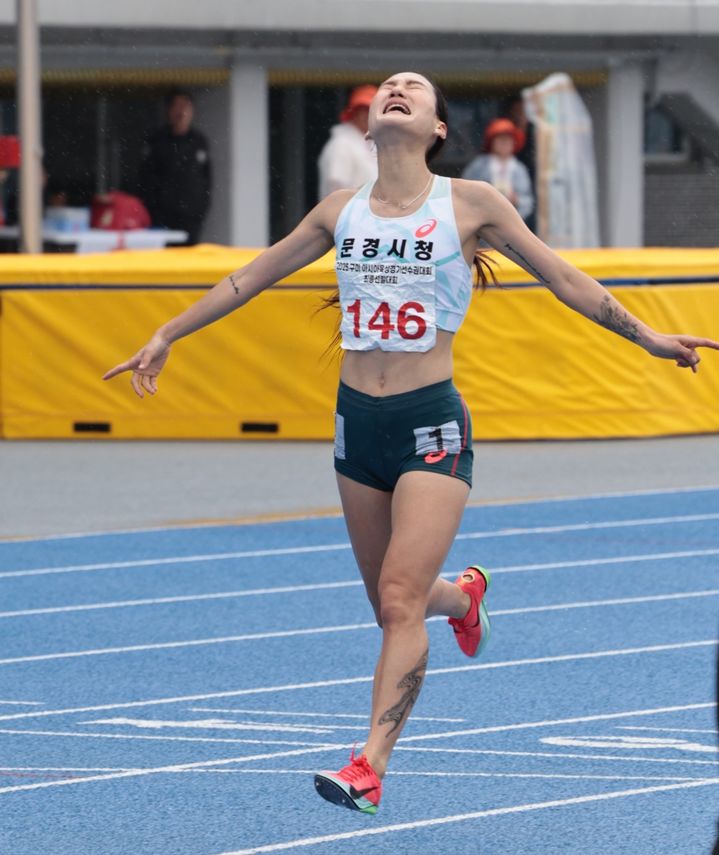 [구미=뉴시스] 문경시청 소속 조하림 선수. (사진=대한육상연맹 제공) 2025.04.24 photo@newsis.com *재판매 및 DB 금지