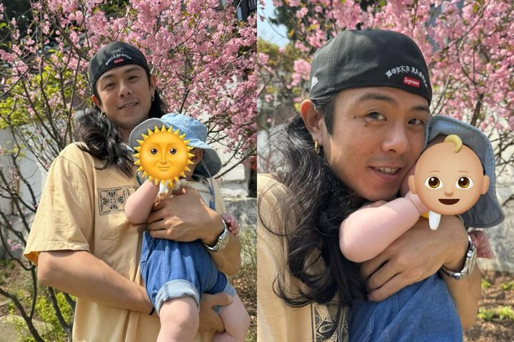 [서울=뉴시스] 빈지노와 그의 아들. (사진=인스타그램 캡처) 2025.04.25. photo@newsis.com *재판매 및 DB 금지